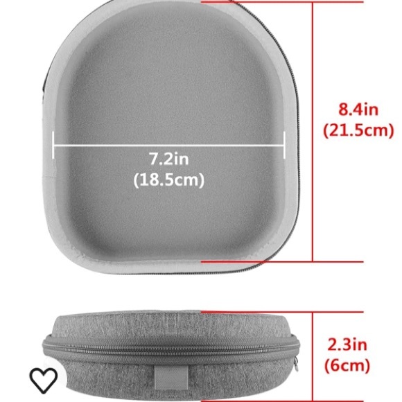 NWT Geekria Shield Headphones Case Hard Shell with Cable Storage (Grey) - Picture 4 of 11